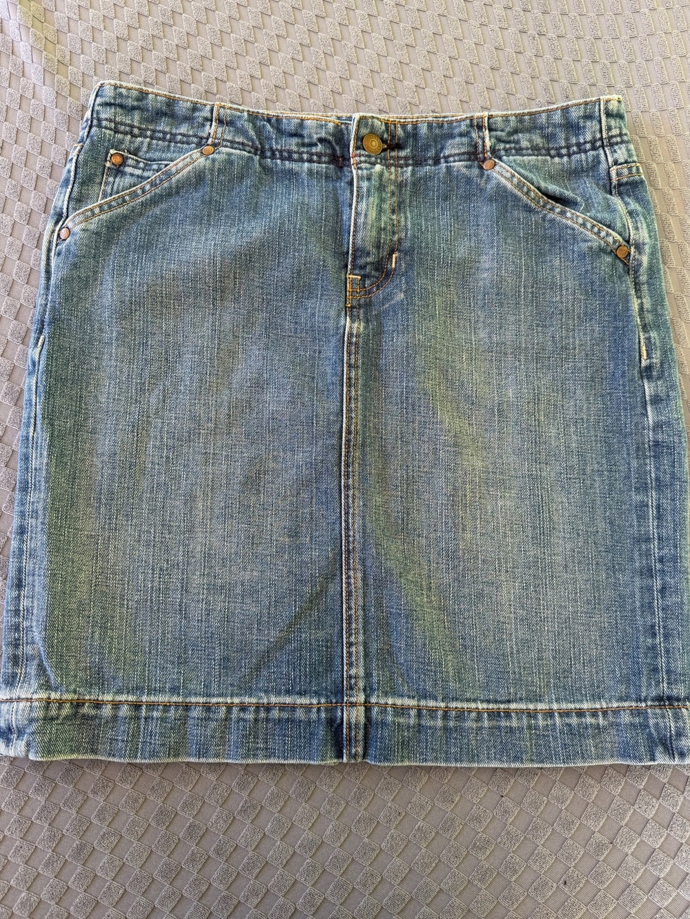 Gap Limited Y2K Denim Skirt Size 8 Medium Wash 100% Cotton 2007